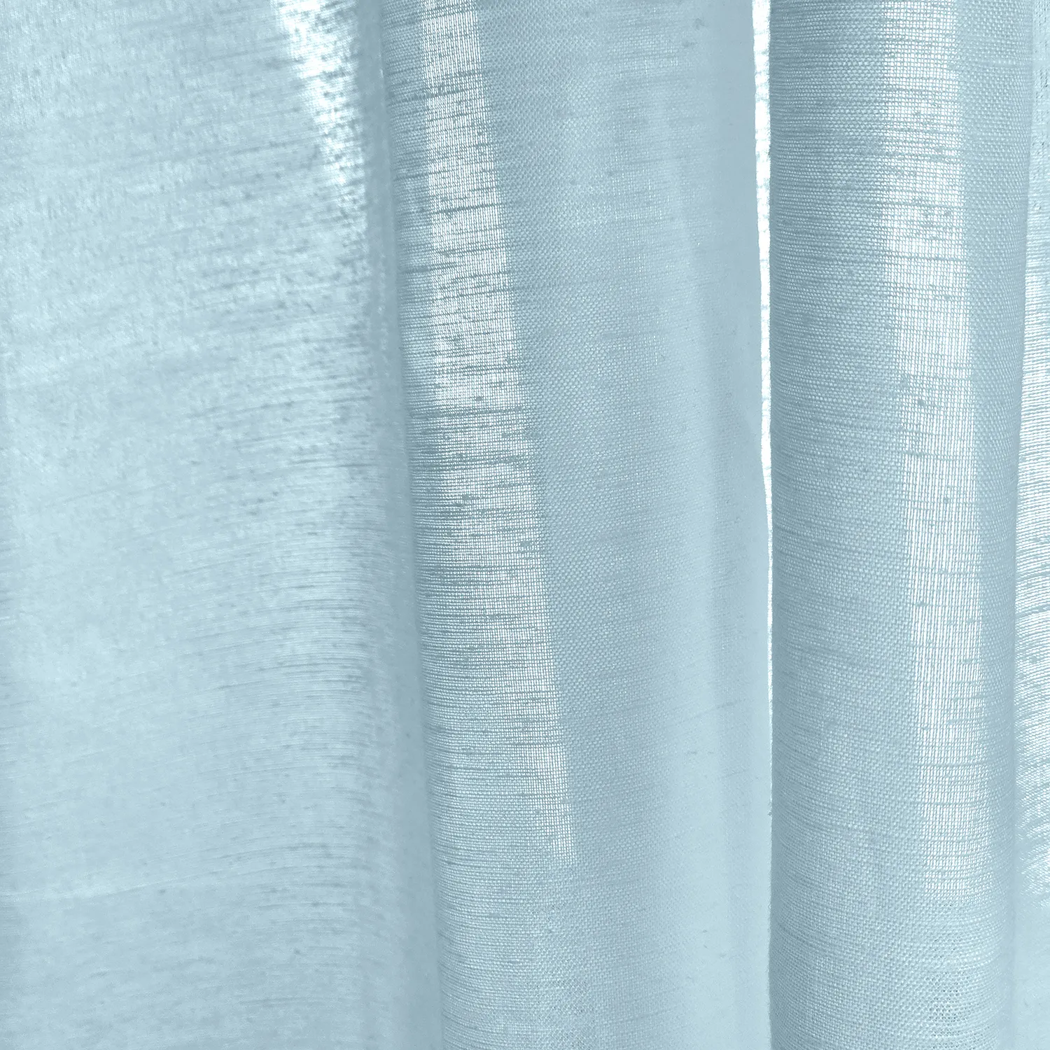 Cortinas Pack de 2 - Cortina mistura de linho Lumira (azul claro)