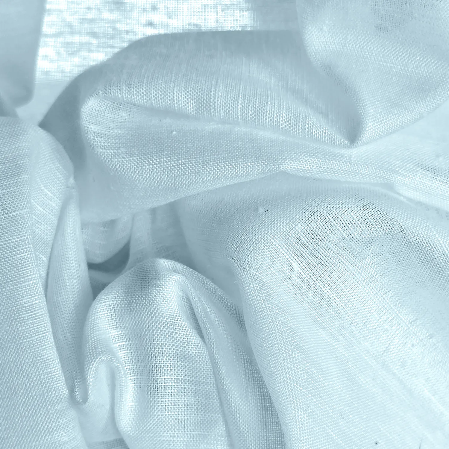 Cortinas Pack de 2 - Cortina mistura de linho Lumira (azul claro)