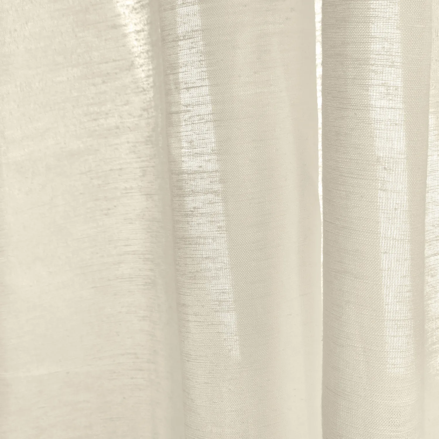 Cortinas Pack de 2 - Cortina mistura de linho Lumira (creme)