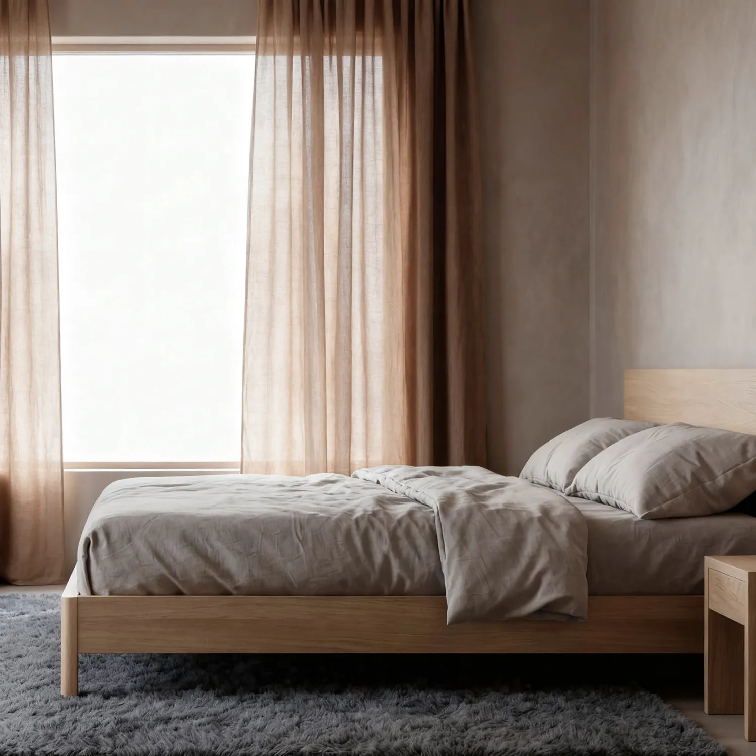 Cortinas Pack de 2 - Cortina mistura de linho Lumira (marrom escuro)