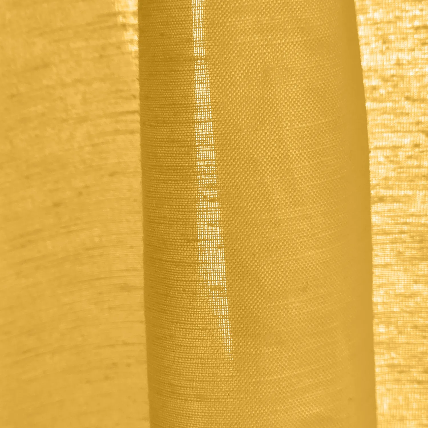 Cortinas Pack de 2 - Cortina mistura de linho Lumira (ocre)