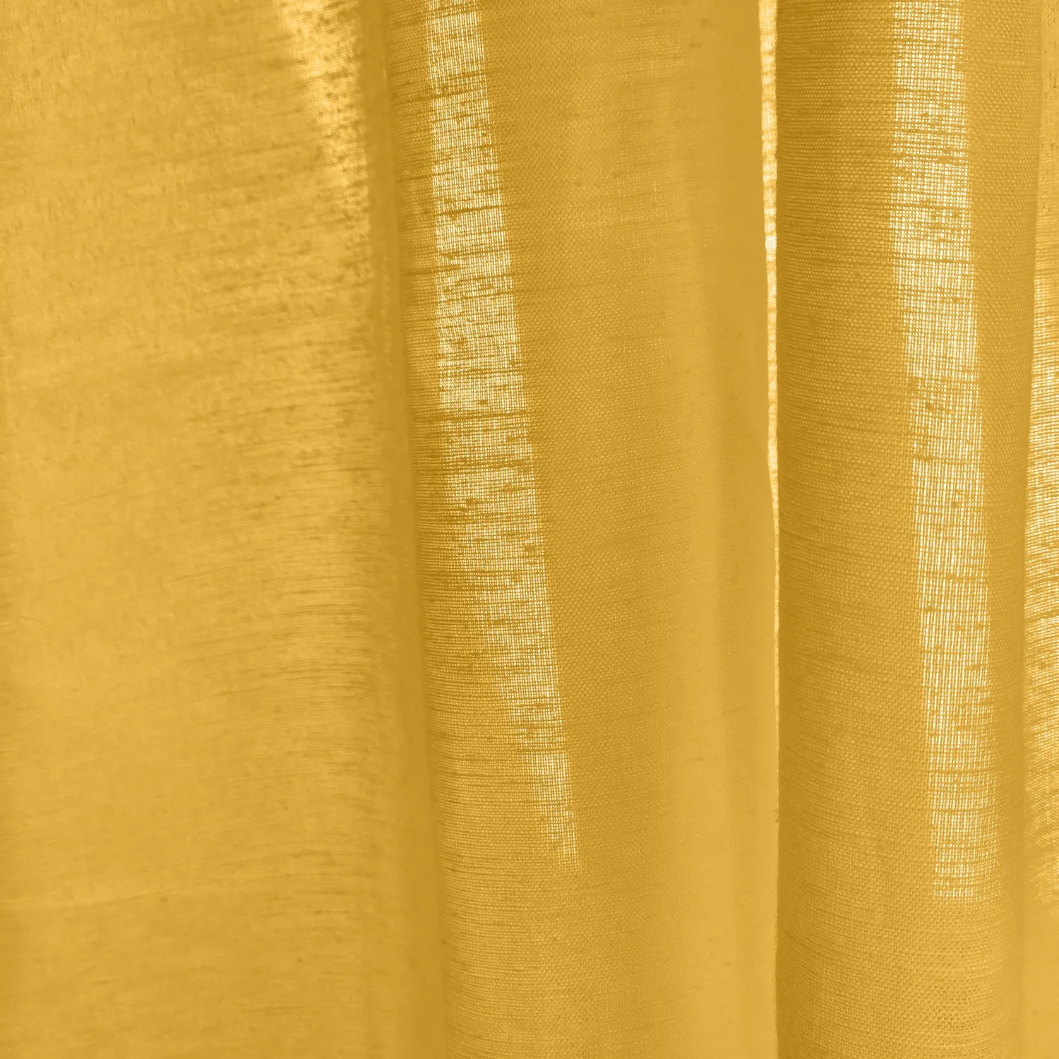 Cortinas Pack de 2 - Cortina mistura de linho Lumira (ocre)