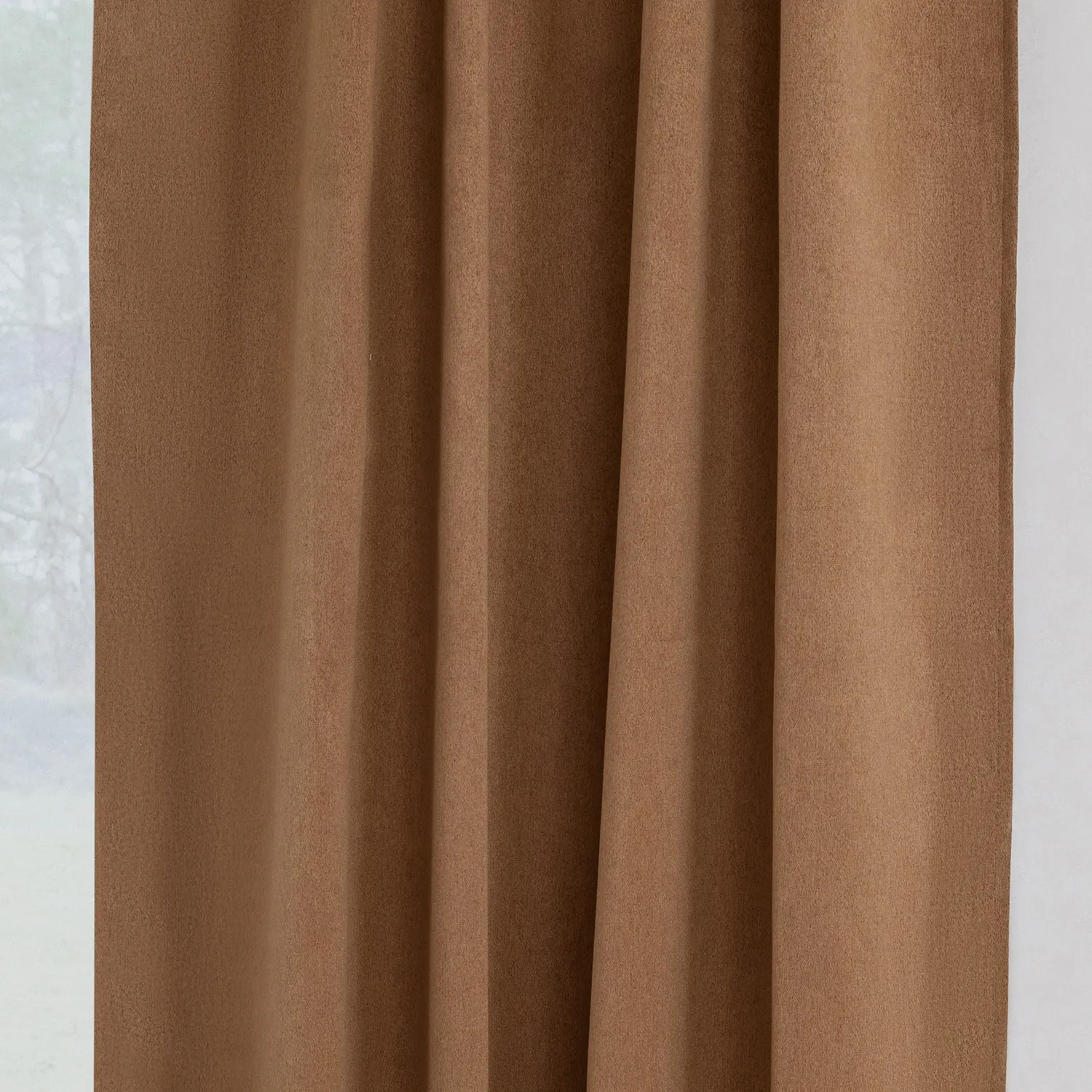 Cortinas - Cortina blackout Flora (marrom)