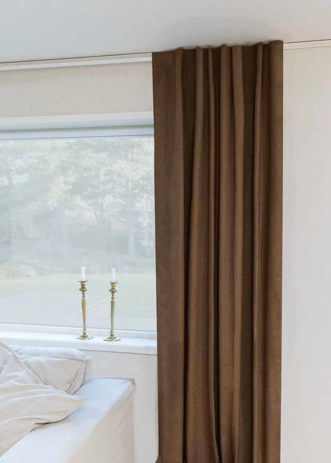Cortinas - Cortina blackout Amaris (marrom escuro)