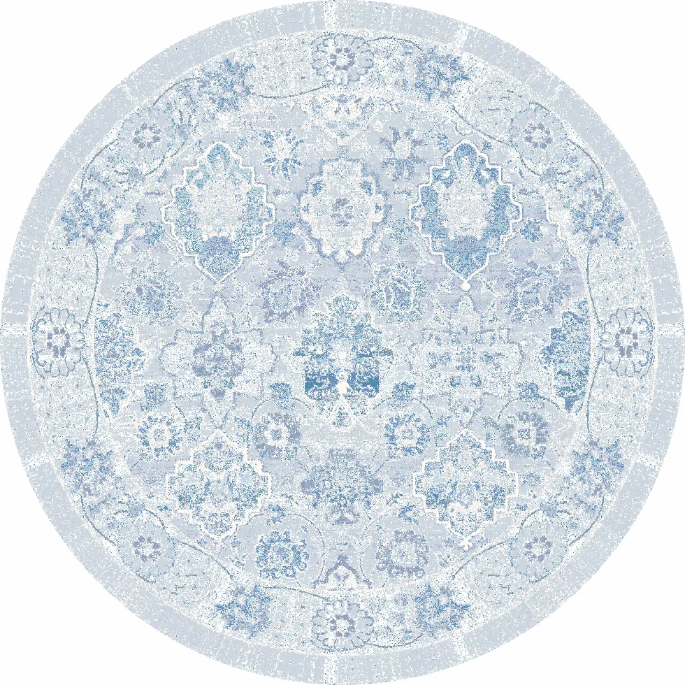 Tapete redondo - Magnolia (azul)