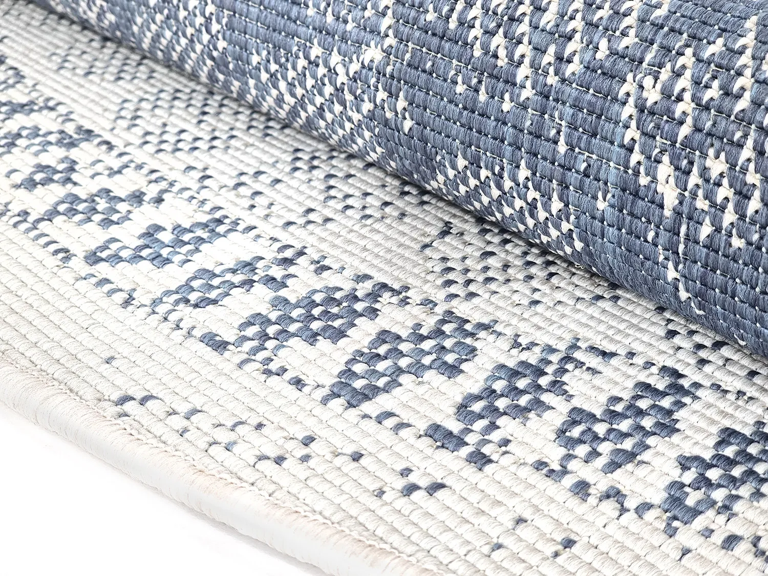 Tapete redondo - Indoor/Outdoor Malcolm (azul)