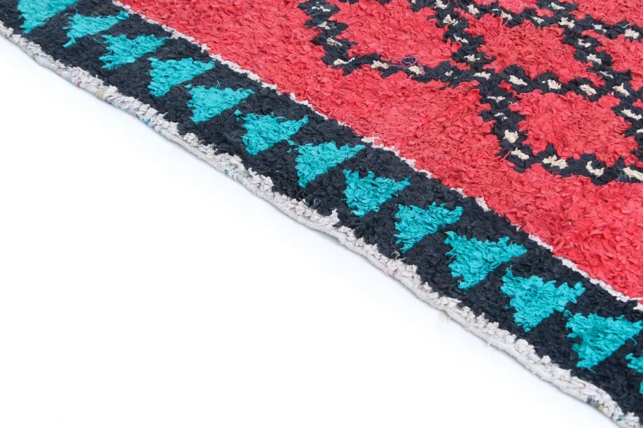 Tapete Berbere Marroquino Boucherouite 370 x 170 cm