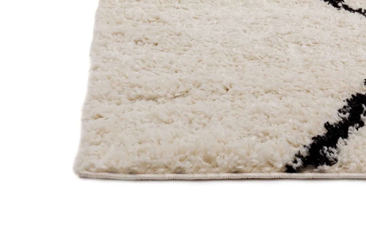 Tapetes redondos - Marsa (preto/branco)