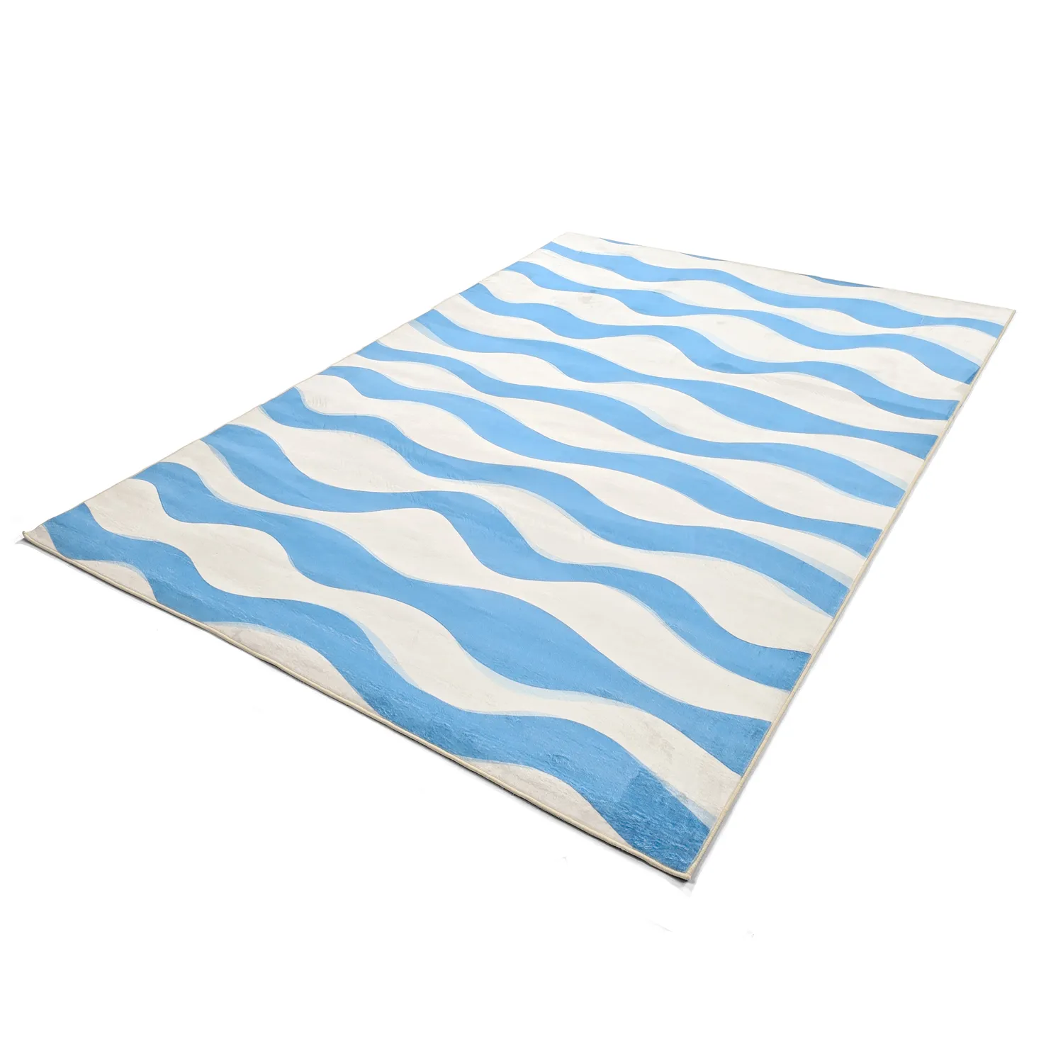 Tapete Wilton - Marsala (azul/branco)