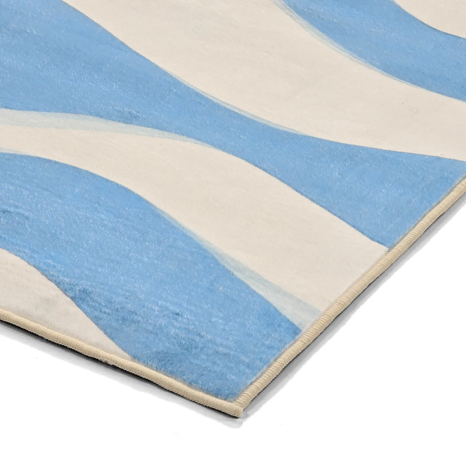 Tapete Wilton - Marsala (azul/branco)