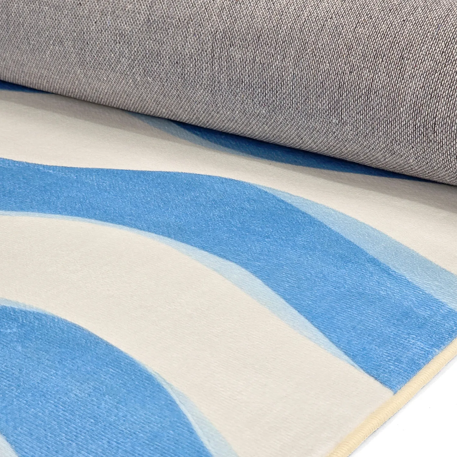 Tapete Wilton - Marsala (azul/branco)