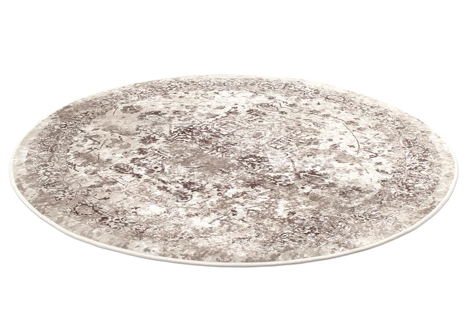 Tapete redondo - Mateur (cinza)