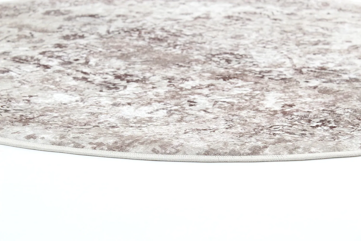 Tapete redondo - Mateur (cinza)