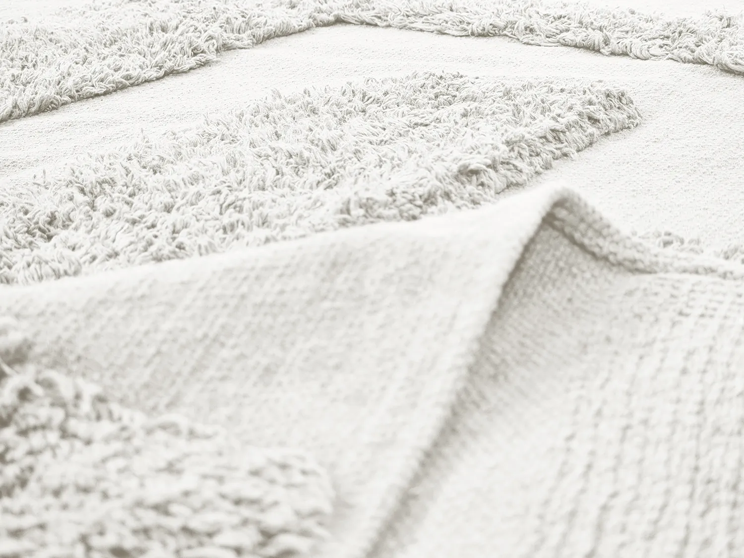 Tapete redondo - Alexa Natural Cotton Shaggy (offwhite)