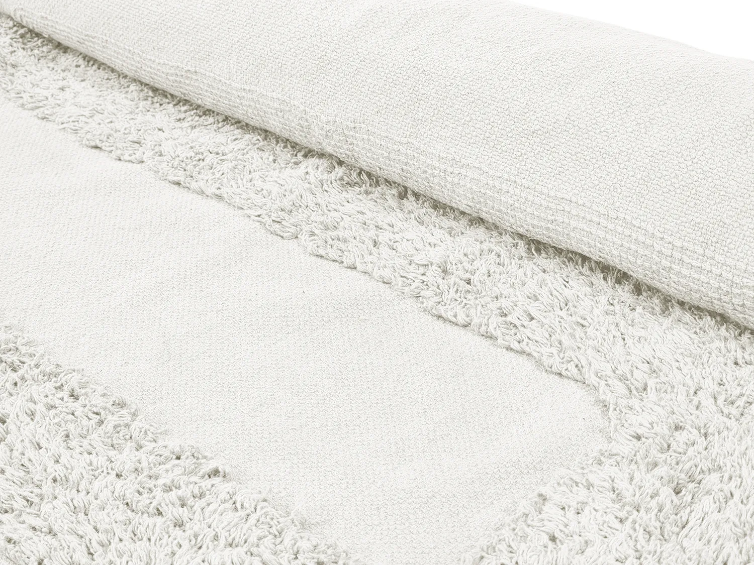 Tapete redondo - Alexa Natural Cotton Shaggy (offwhite)