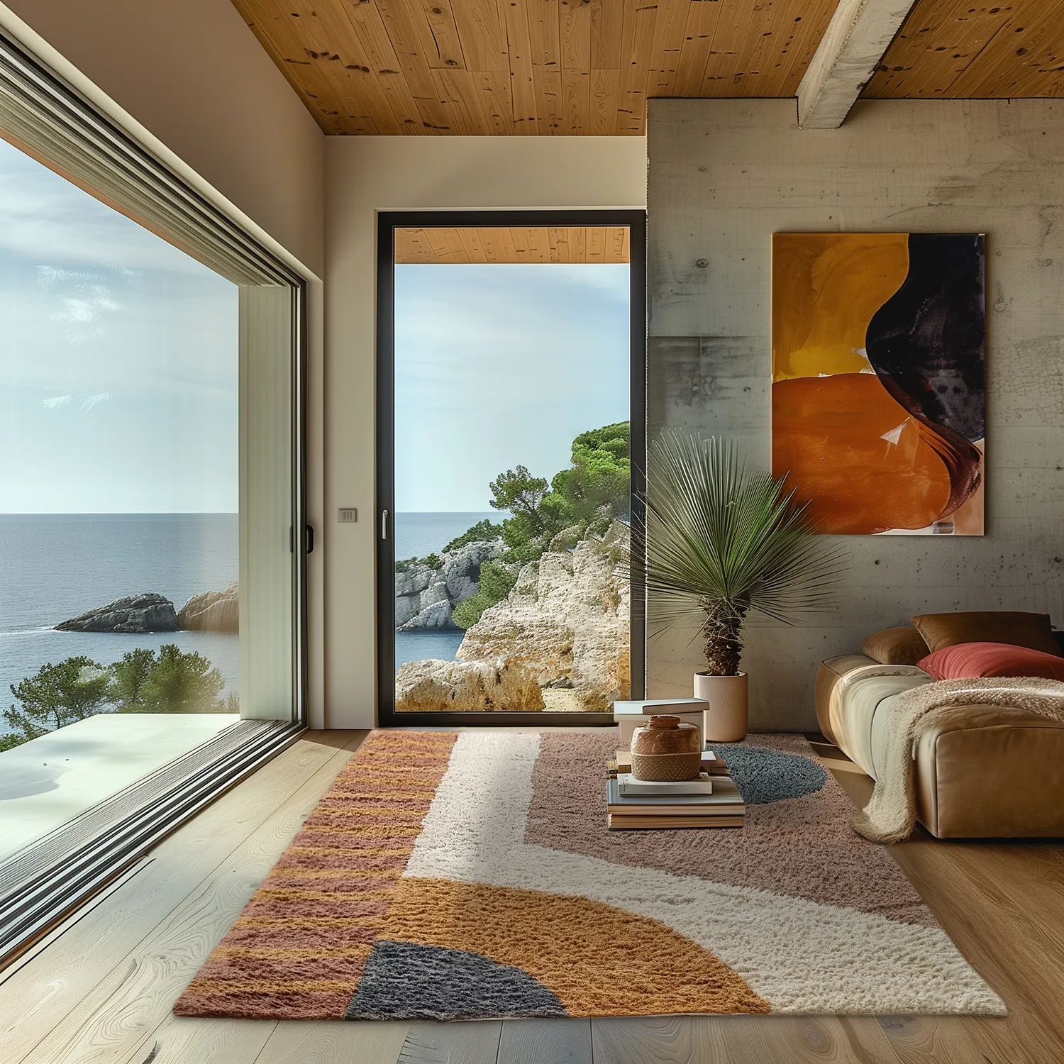 Tapetes felpudos - Alpe Natural Cotton Shaggy (multi)