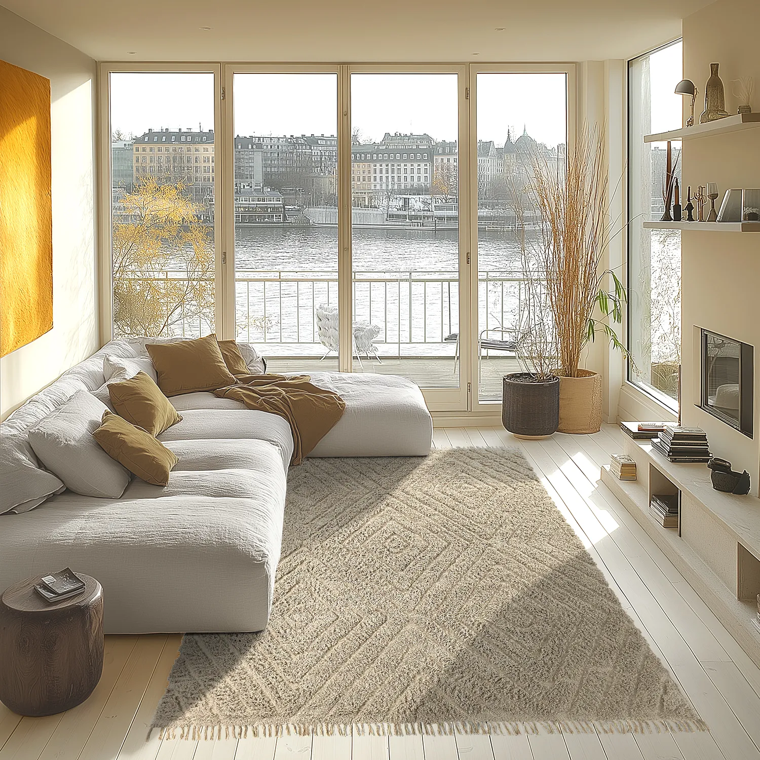 Tapetes felpudos - Amberley Natural Cotton Shaggy (bež)