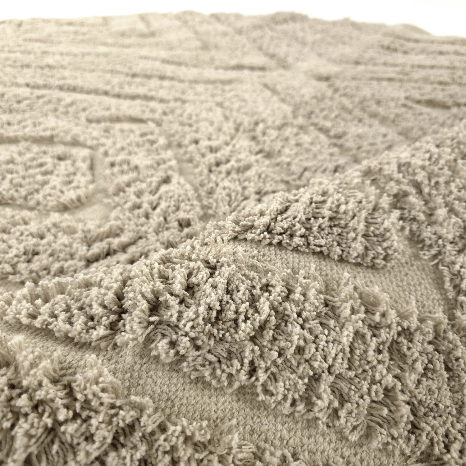 Tapete redondo - Amberley Natural Cotton Shaggy (bež)