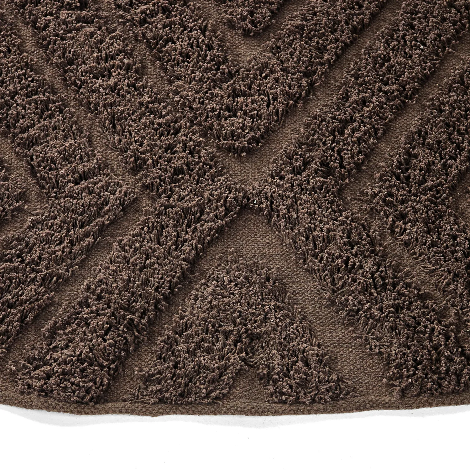 Tapete redondo - Amberley Natural Cotton Shaggy (rjava)