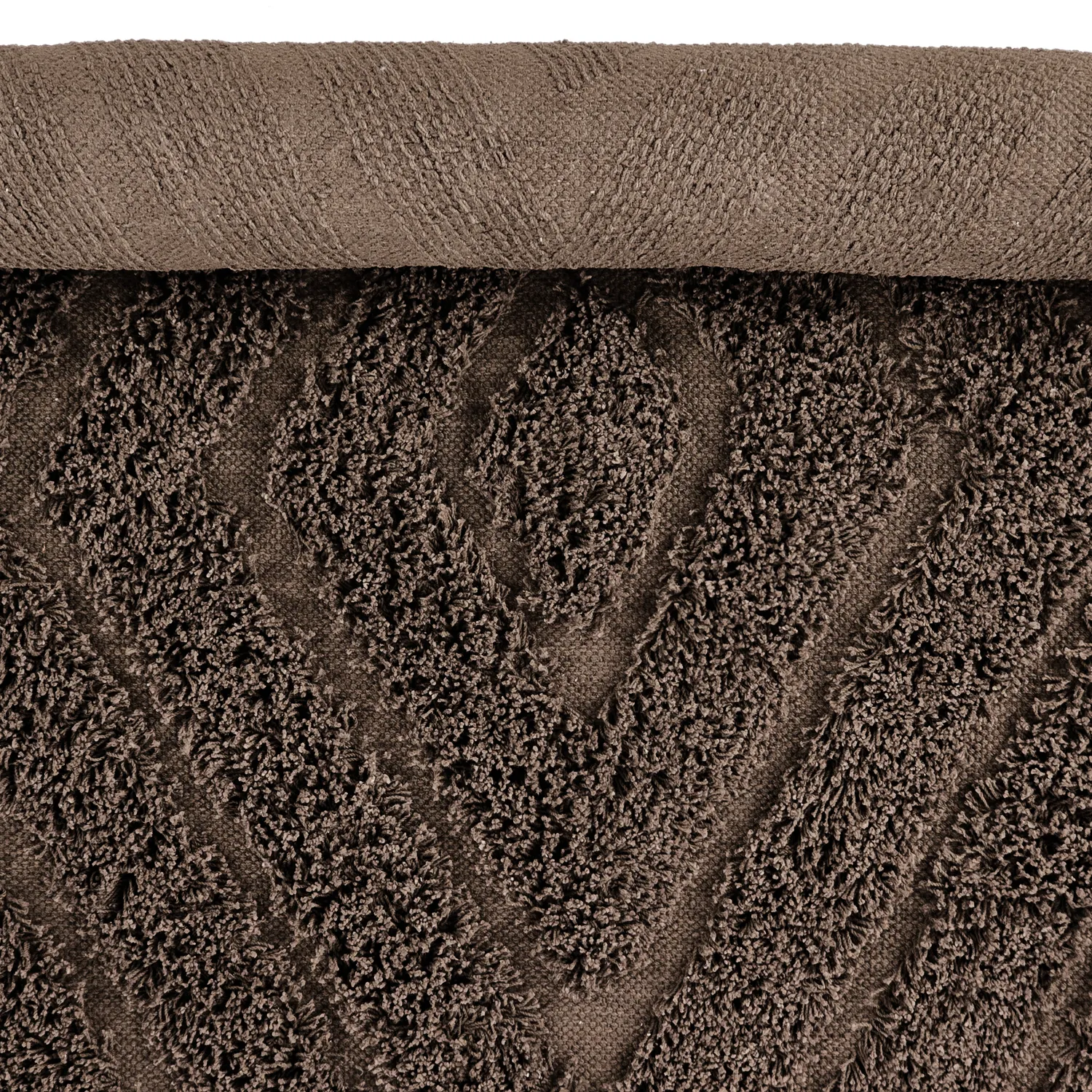 Tapete redondo - Amberley Natural Cotton Shaggy (rjava)