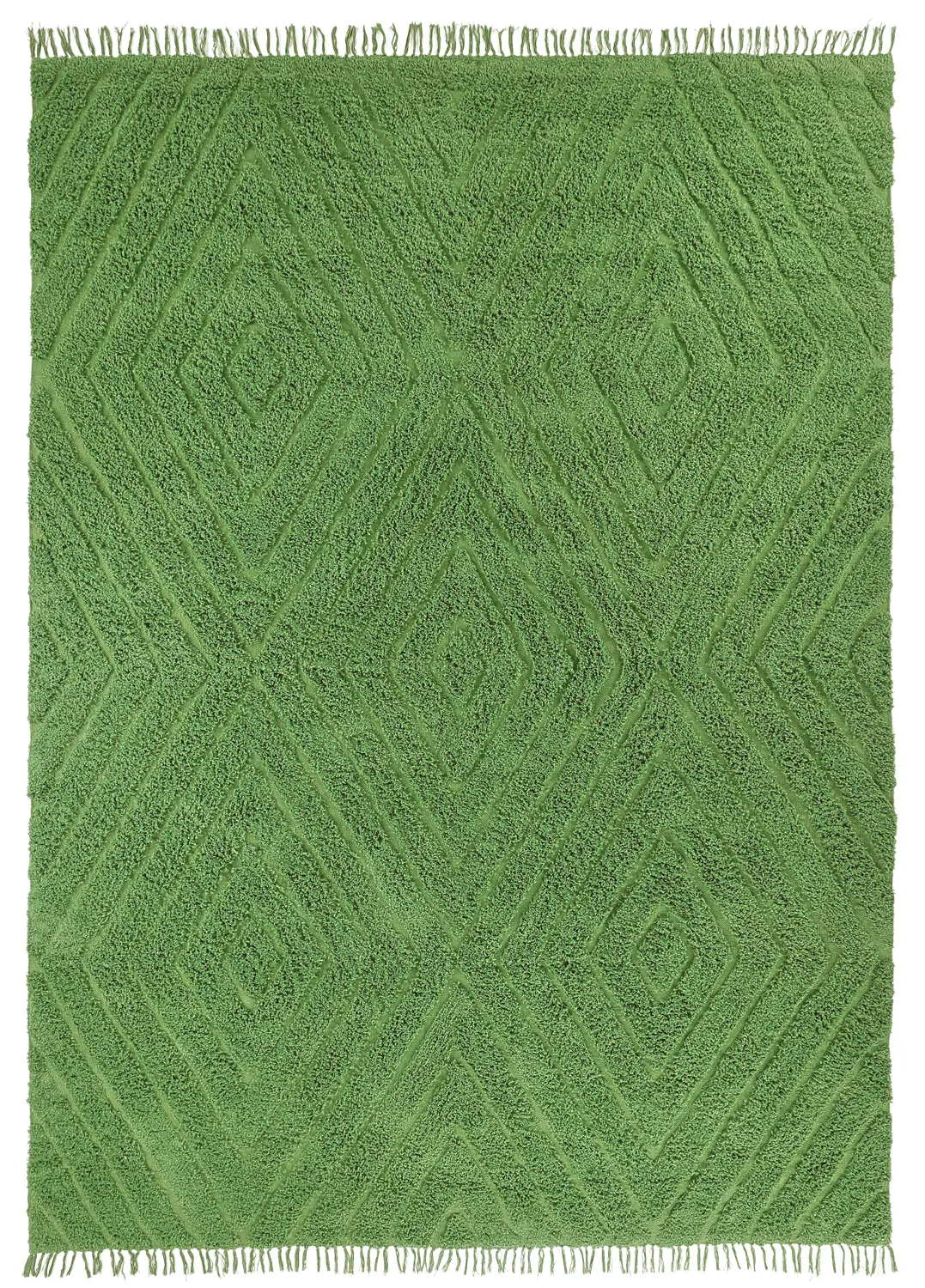 Tapetes felpudos - Amberley Natural Cotton Shaggy (zelena)