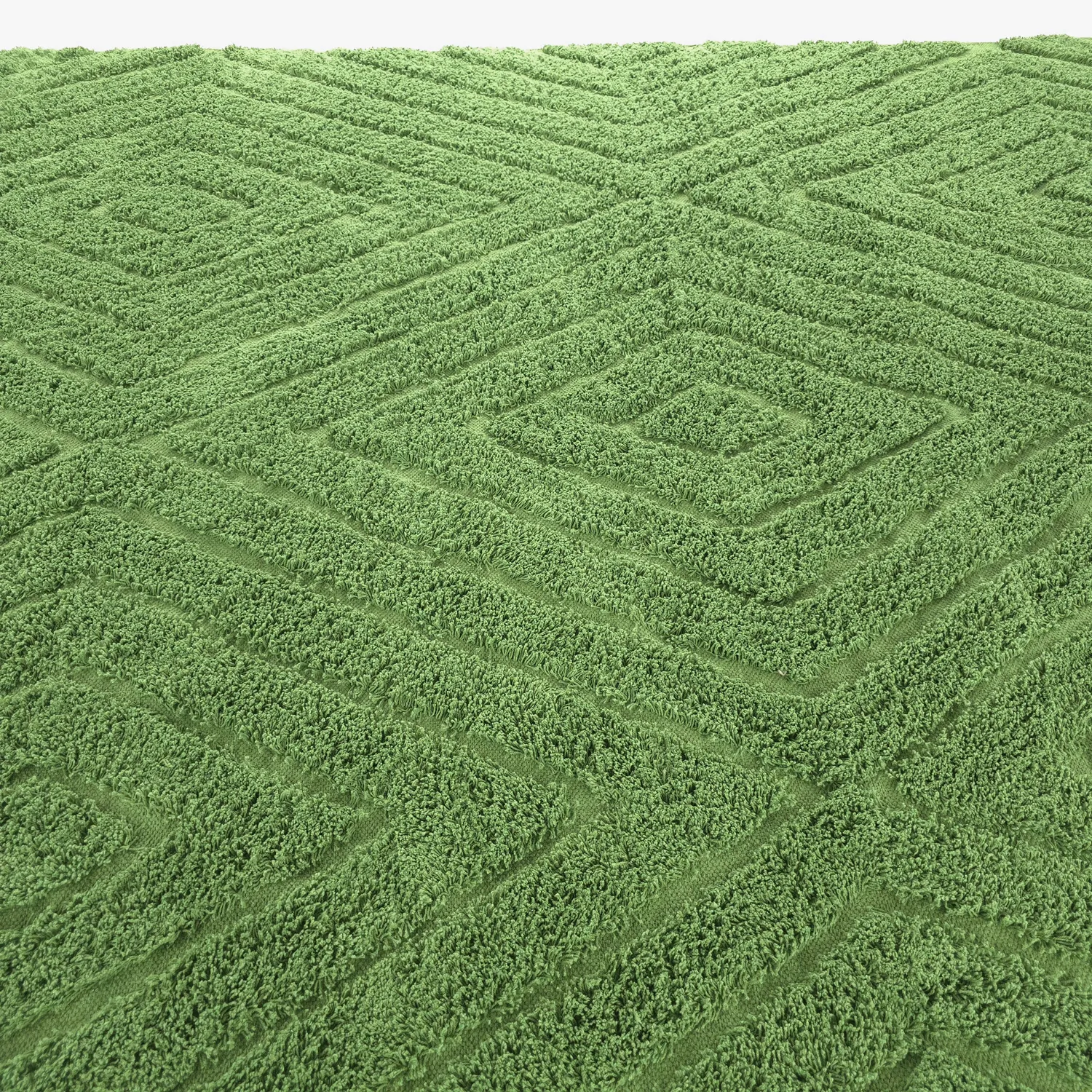 Tapetes felpudos - Amberley Natural Cotton Shaggy (zelena)