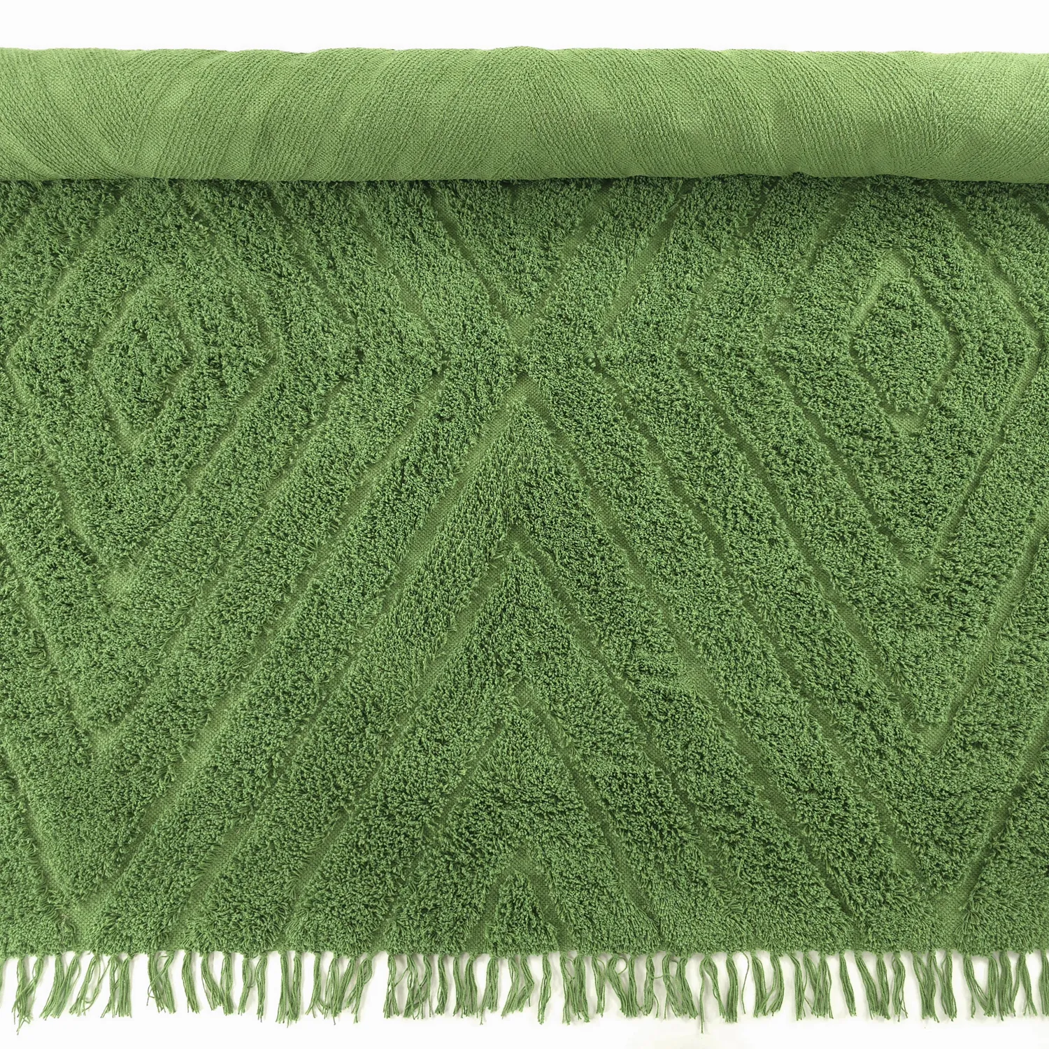 Tapetes felpudos - Amberley Natural Cotton Shaggy (zelena)