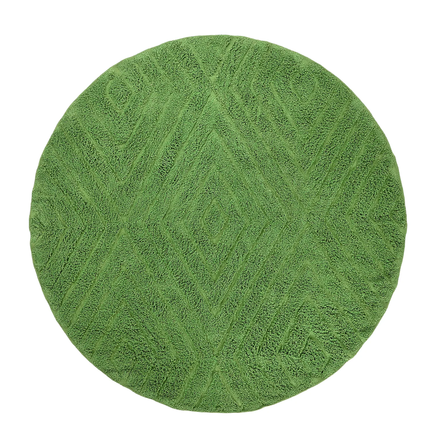 Tapete redondo - Amberley Natural Cotton Shaggy (zelena)