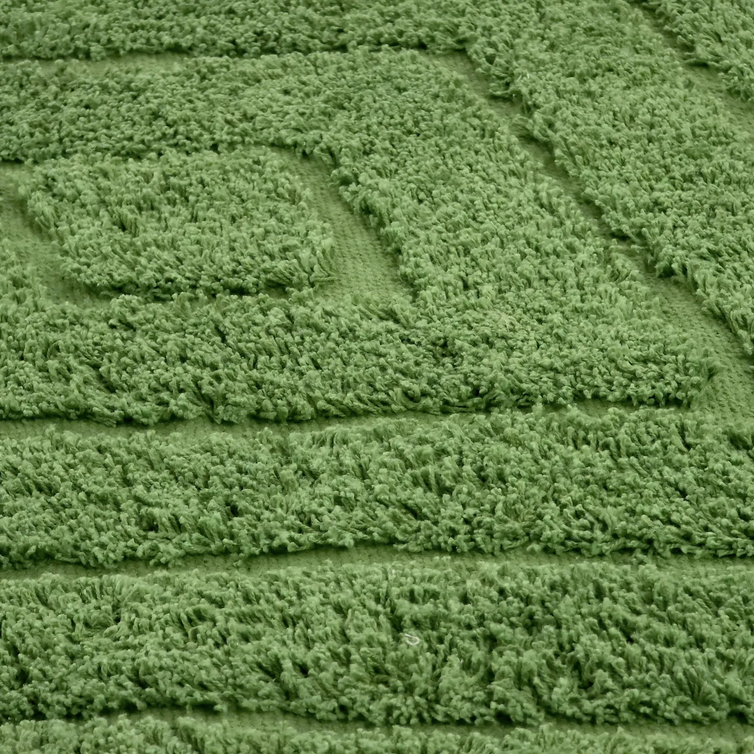 Tapete redondo - Amberley Natural Cotton Shaggy (zelena)