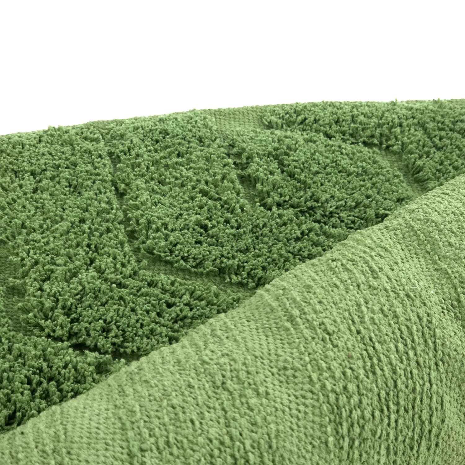 Tapete redondo - Amberley Natural Cotton Shaggy (zelena)