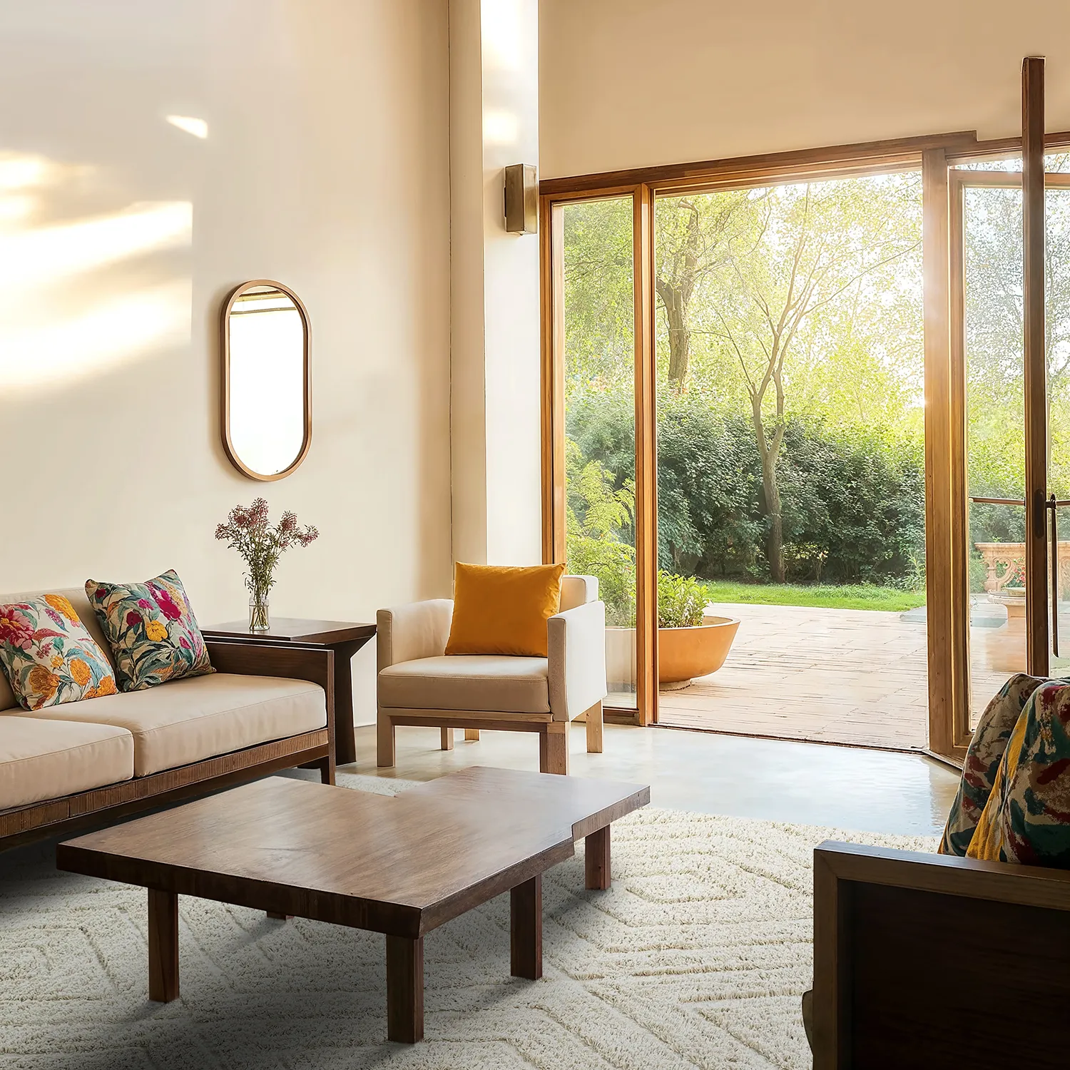 Tapetes felpudos - Amberley Natural Cotton Shaggy (umazano bela)