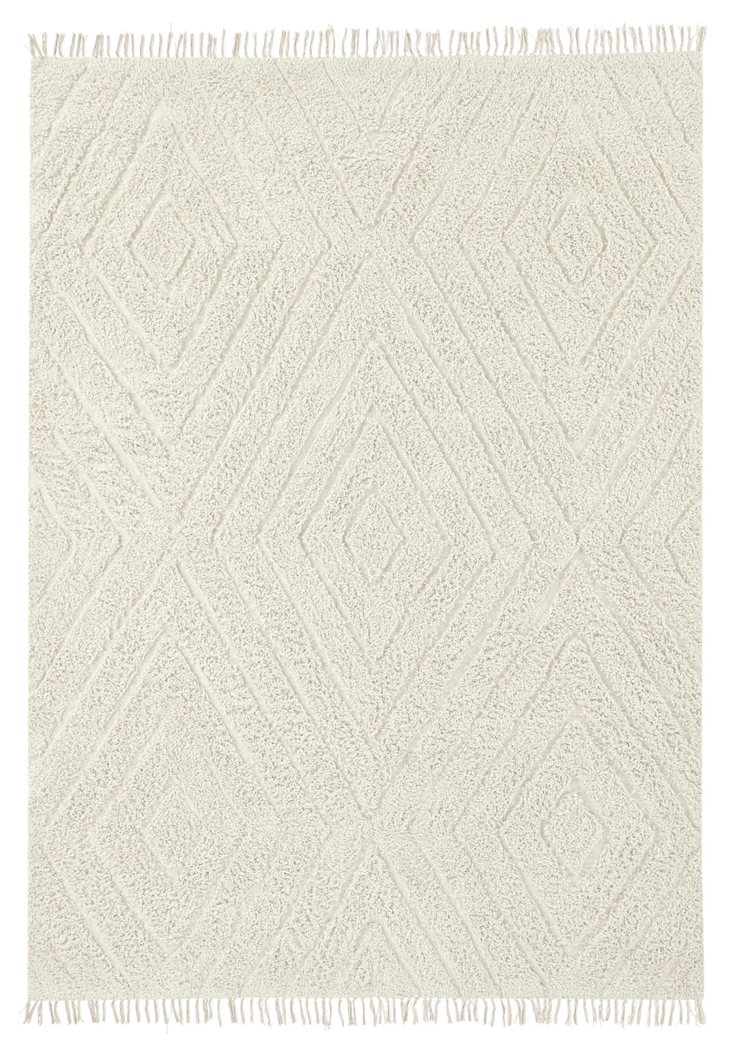 Tapetes felpudos - Amberley Natural Cotton Shaggy (umazano bela)