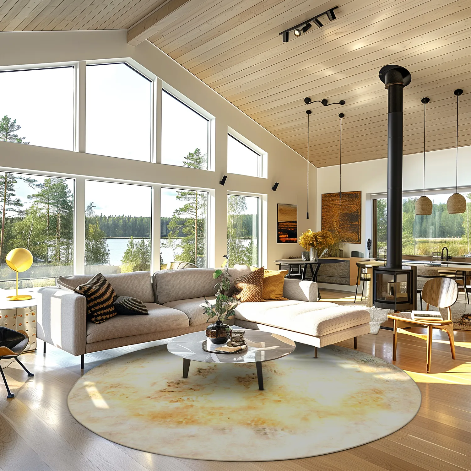 Tapete redondo - Aneto (bege)