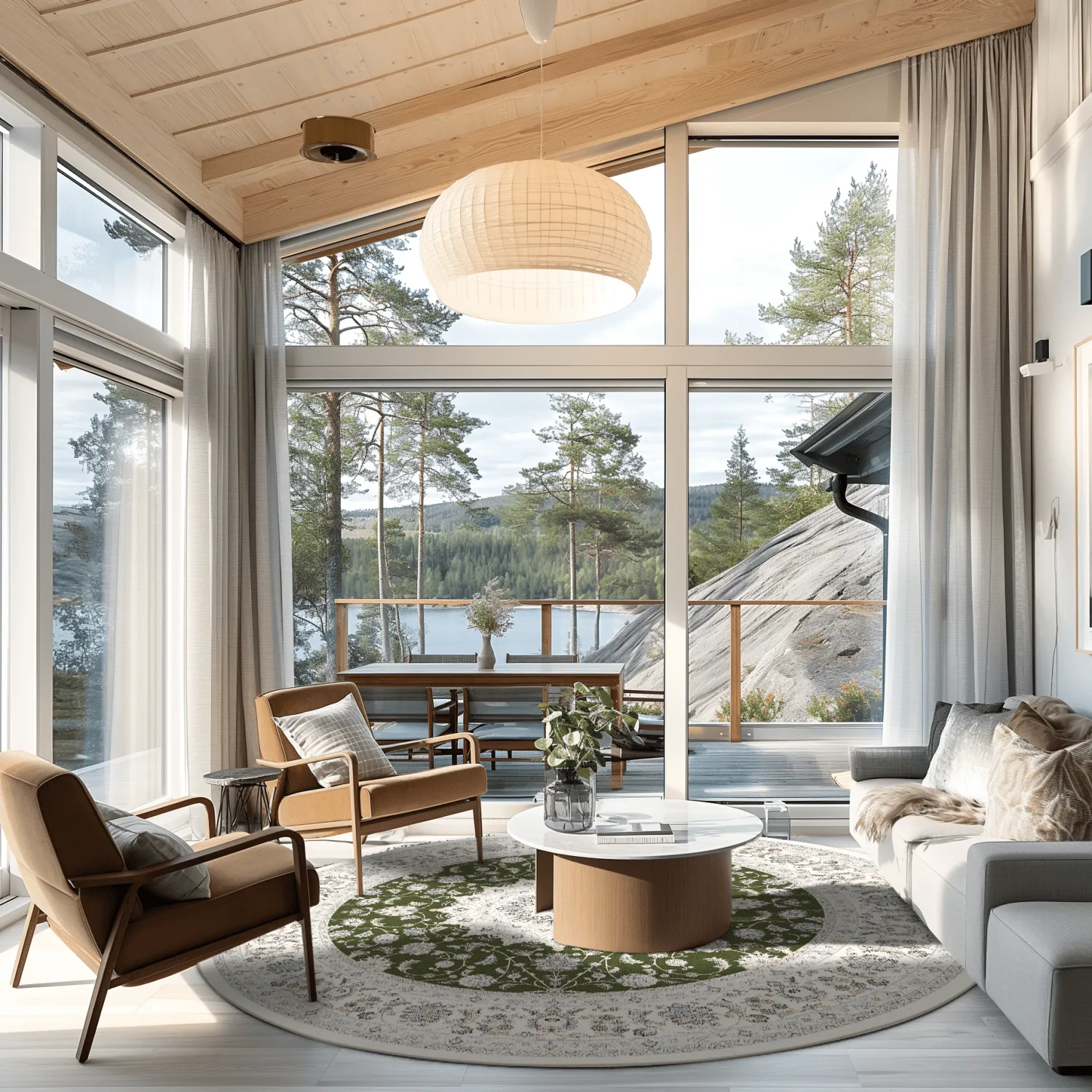 Tapete redondo - Arabella (verde)