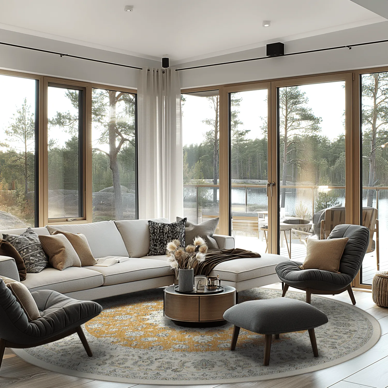 Tapete redondo - Arabella (ocre)