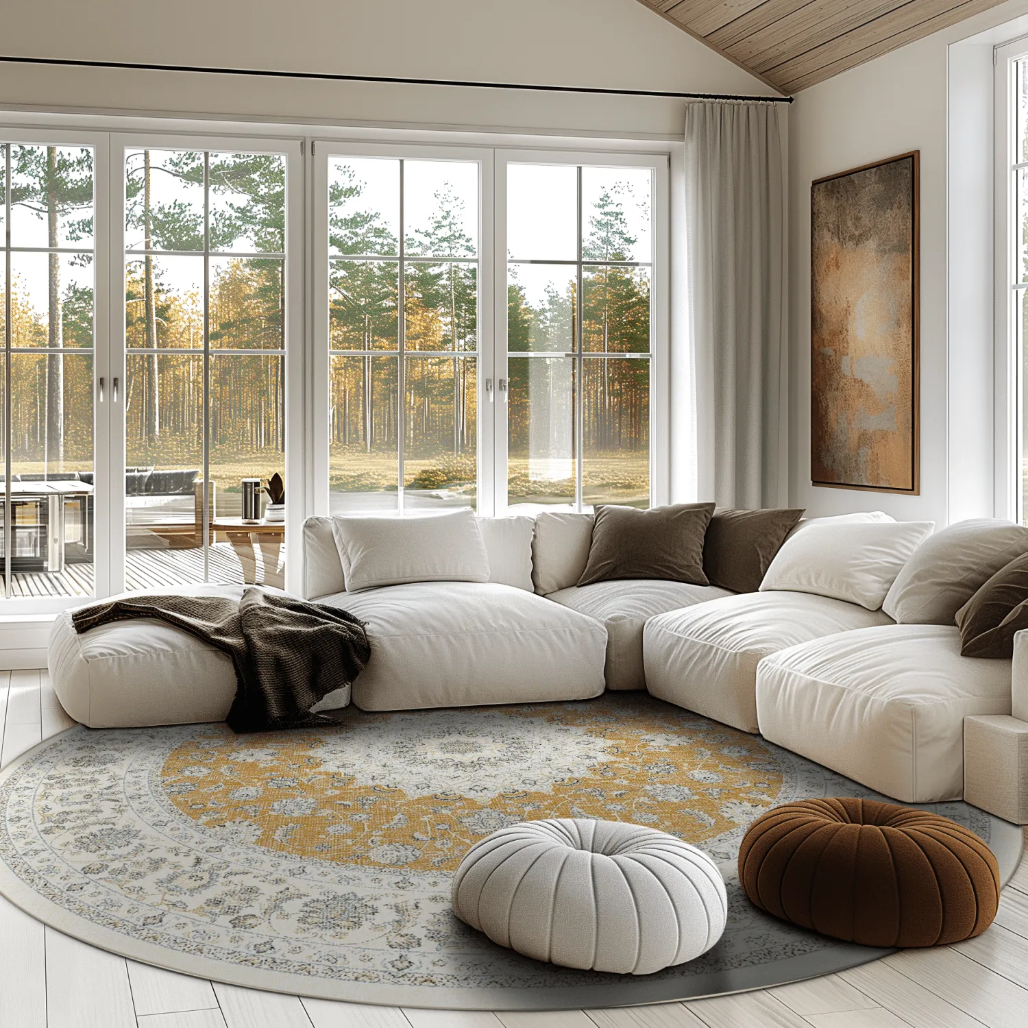 Tapete redondo - Arabella (ocre)