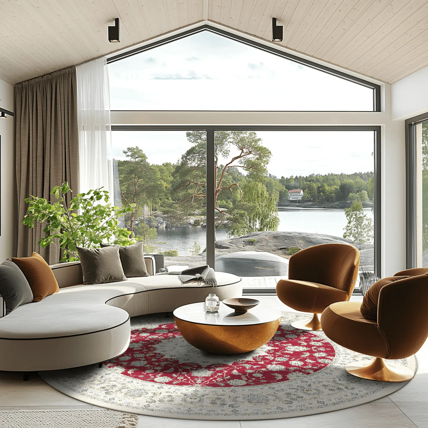 Tapete redondo - Arabella (vermelho)