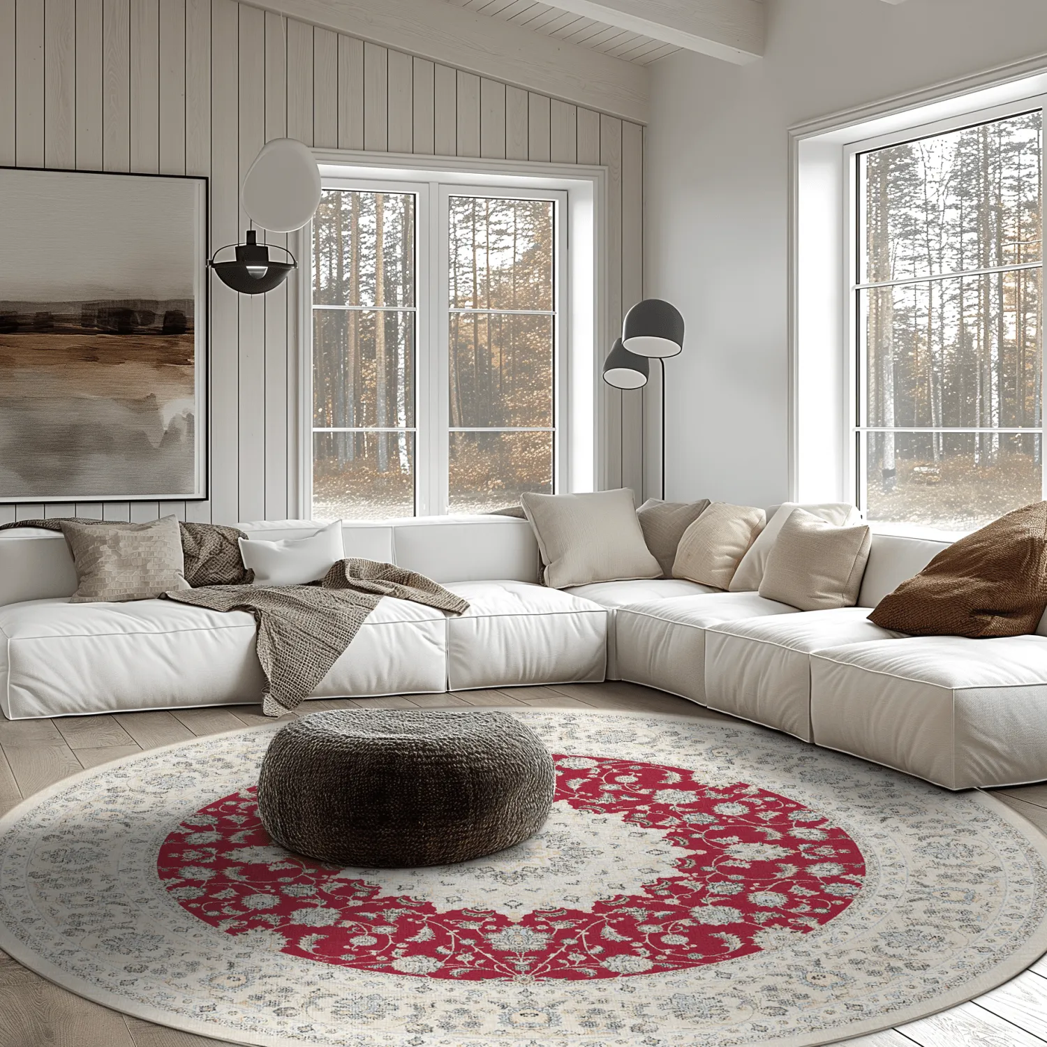 Tapete redondo - Arabella (vermelho)