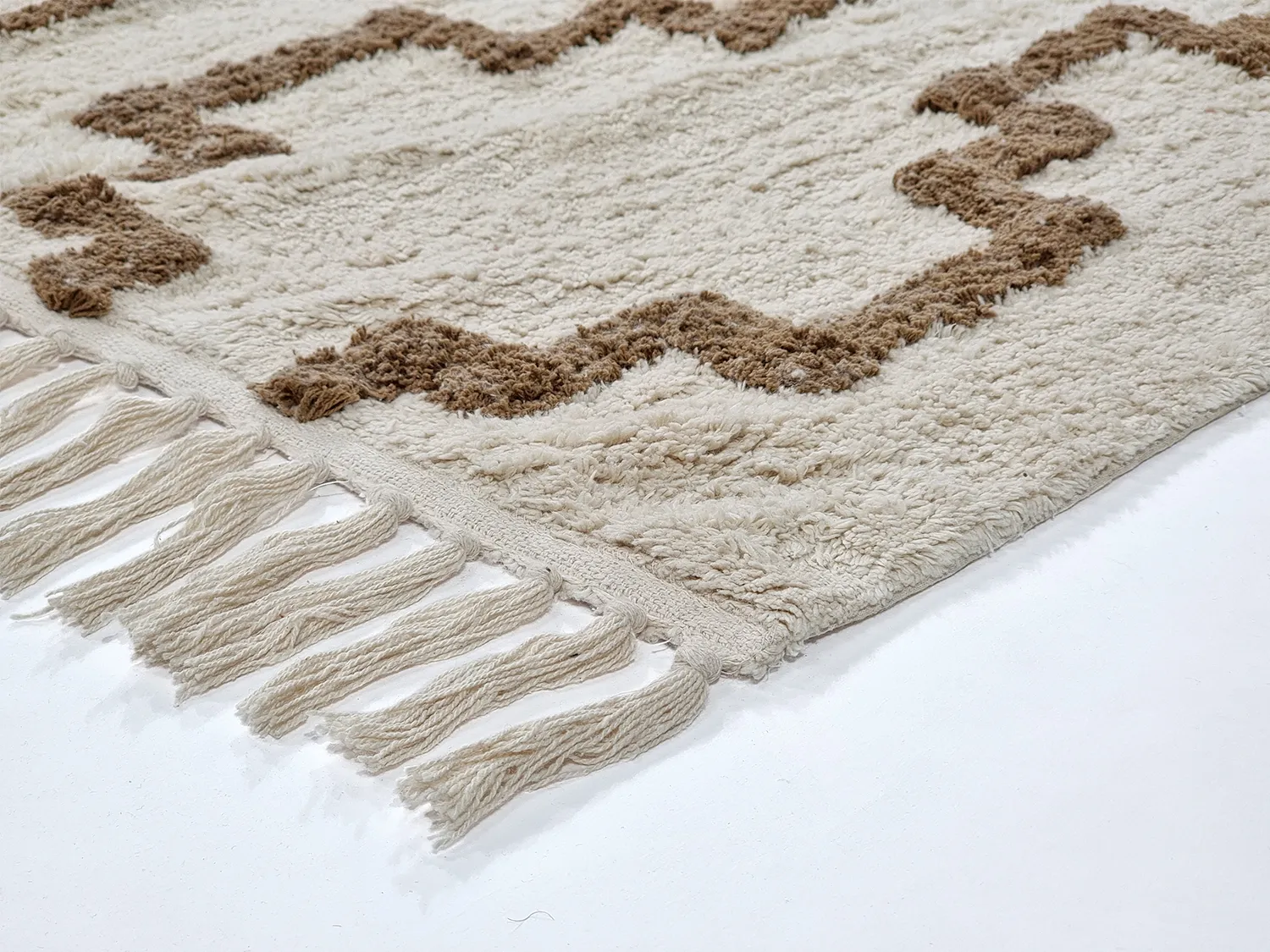 Tapetes felpudos - Arlon Natural Cotton Shaggy (bege)