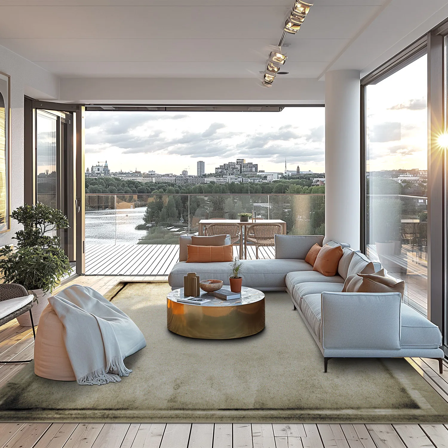 Tapete Wilton - Arriate (bege/cinza)