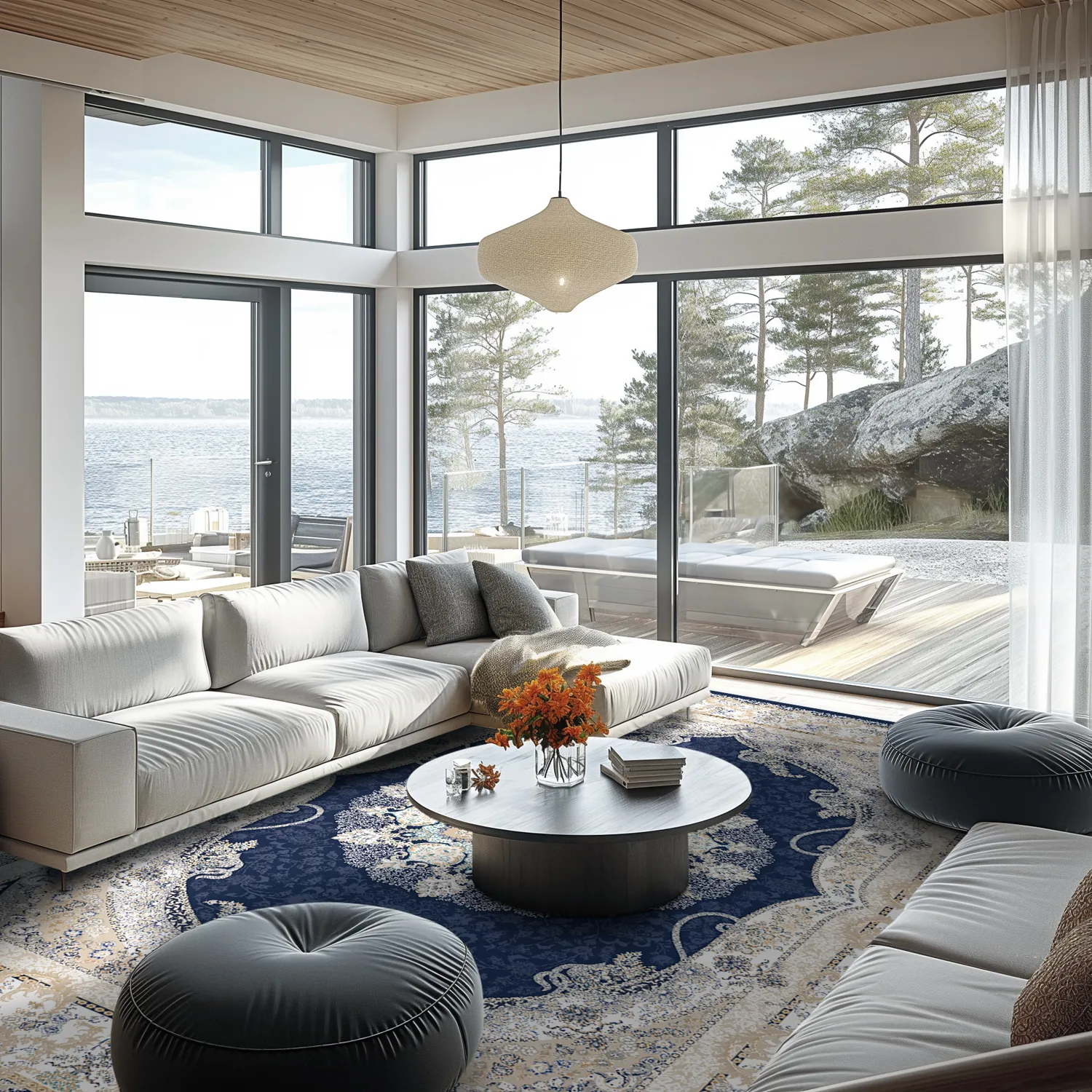 Tapete Wilton - Asara (azul)