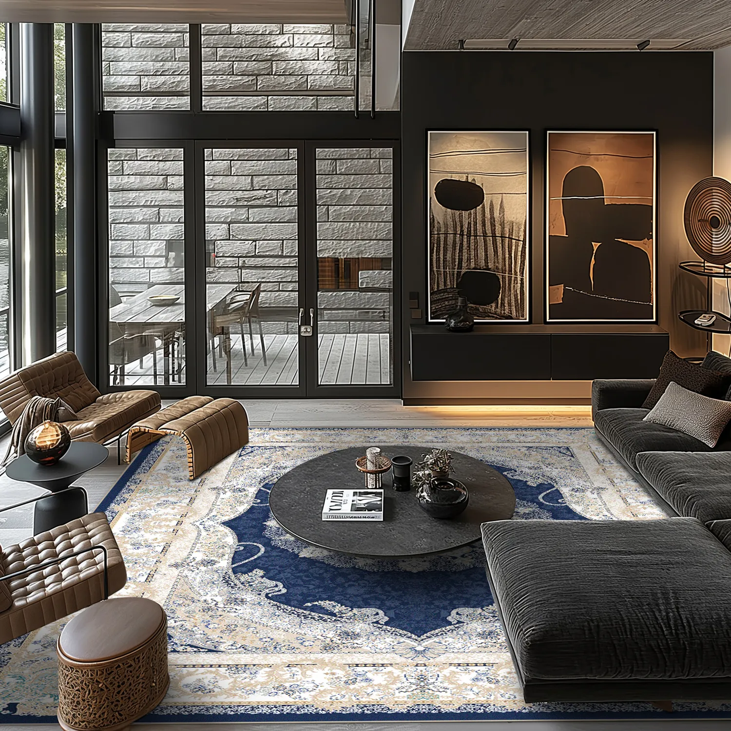 Tapete Wilton - Asara (azul)