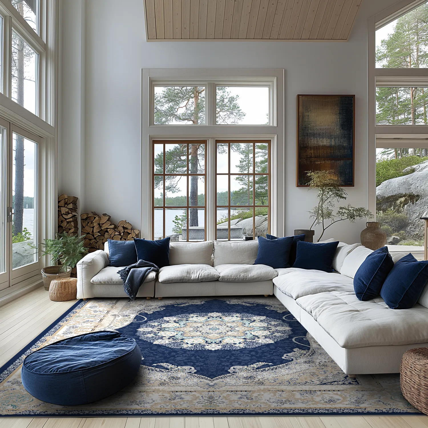 Tapete Wilton - Asara (azul)