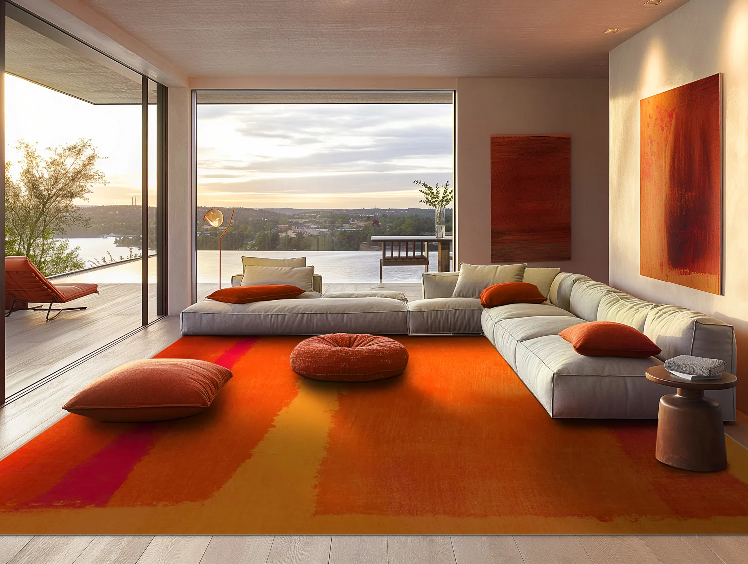 Tapete Wilton - Asti (laranja)