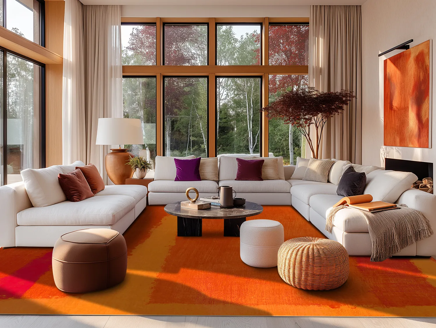 Tapete Wilton - Asti (laranja)