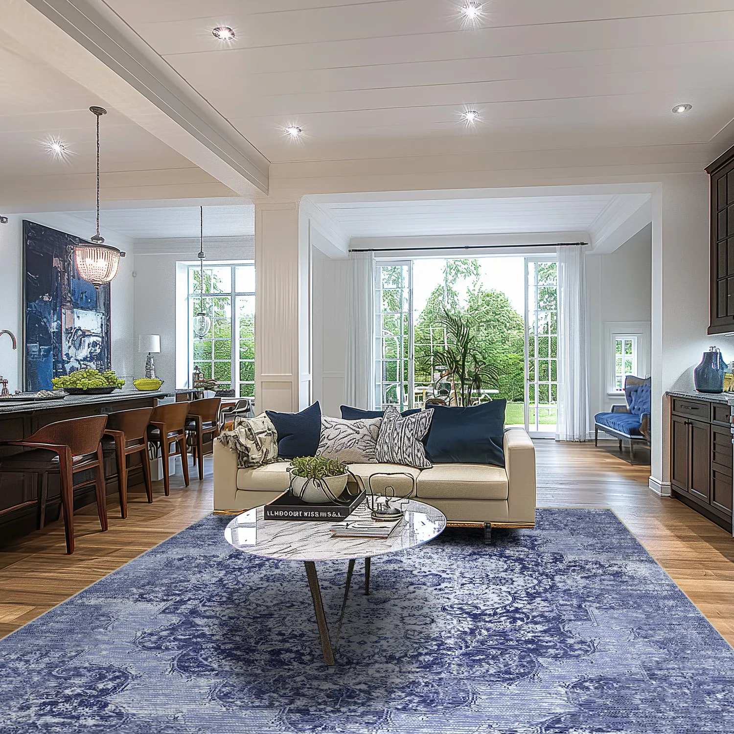 Tapete Wilton - Badem (azul)