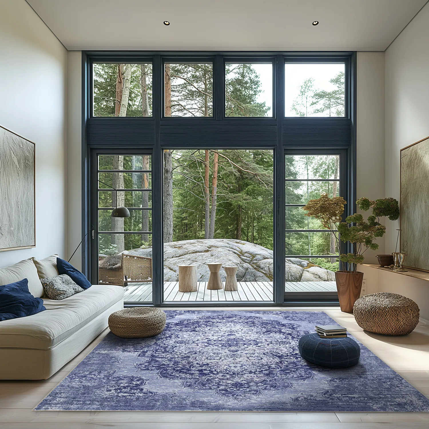 Tapete Wilton - Badem (azul)