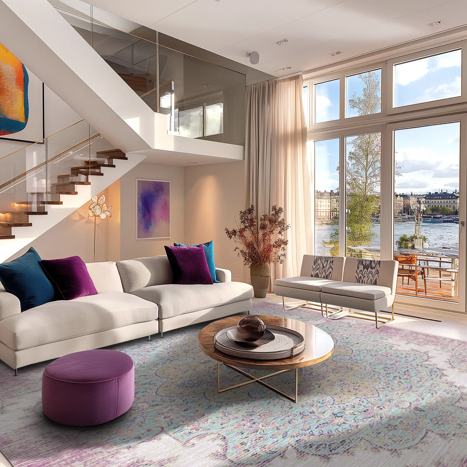 Tapete Wilton - Badem (rosa/multicolorido)