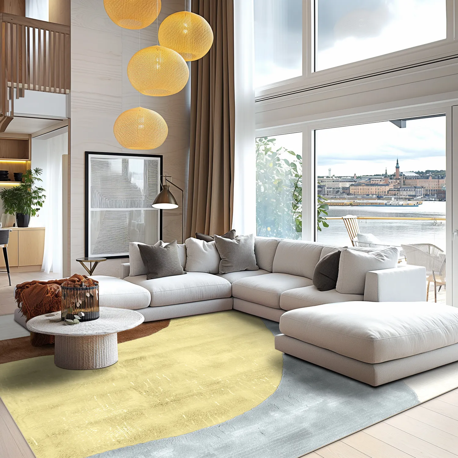 Tapete Wilton - Barcelona (amarelo)