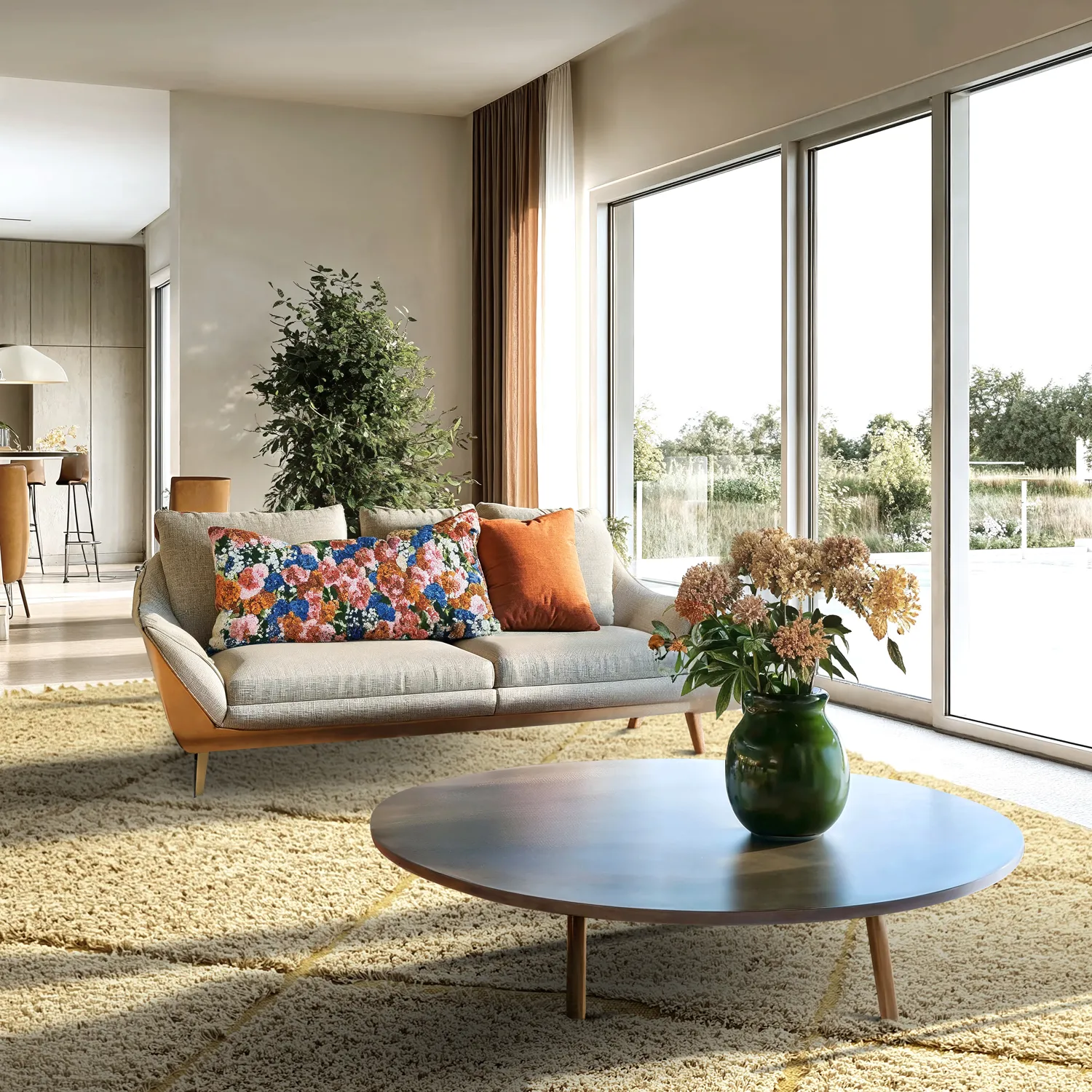 Tapetes felpudos - Bellevue Natural Cotton Shaggy (bež/rjava)